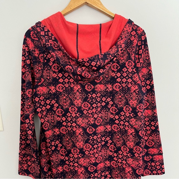 Title Nine Women’s Mercury Abstract Hooded Dress Size XL Long Sleeves Athletic - Picture 8 of 12